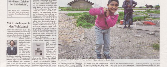 Beitrag über die Arbeit von BuKi in der Schwäbischen Zeitung