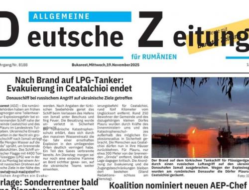 Interview mit der ‚Allgemeinen Deutschen Zeitung‘ in Rumänien